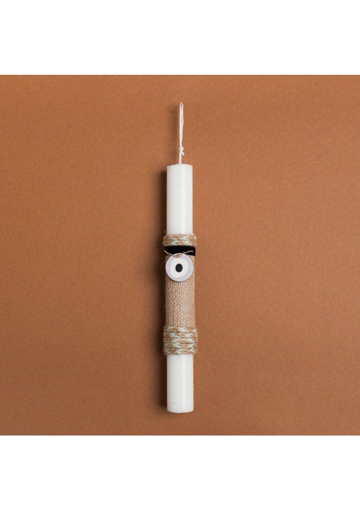 Beauty Home ΛΑΜΠΑΔΑ 25cm ΞΥΛΙΝΟ ΜΑΤΙ ΓΚΡΙ ΣΕ ΣΥΣΚΕΥΑΣΙΑ ΔΩΡΟΥ