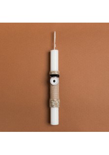 Beauty Home ΛΑΜΠΑΔΑ 25cm ΞΥΛΙΝΟ ΜΑΤΙ ΓΚΡΙ ΣΕ ΣΥΣΚΕΥΑΣΙΑ ΔΩΡΟΥ