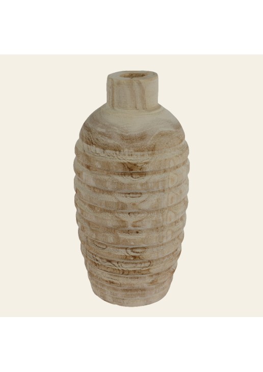 Beauty Home Βάζο Ξύλινο 15 x 31 cm