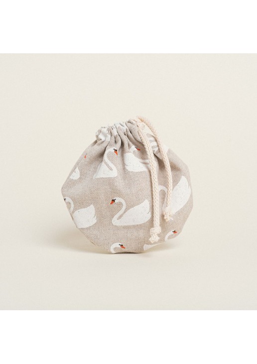 Beauty Home ΠΟΥΓΚΙ ΟΒΑΛ ΜΕ ΚΟΡΔΟΝΙ 13 x 14 cm ΚΥΚΝΟΙ