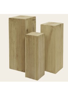 Beauty Home ΒΑΣΗ ΞΥΛΙΝΗ ΣΕΤ 3 ΤΜΧ 60εκ.70εκ. 80εκ.