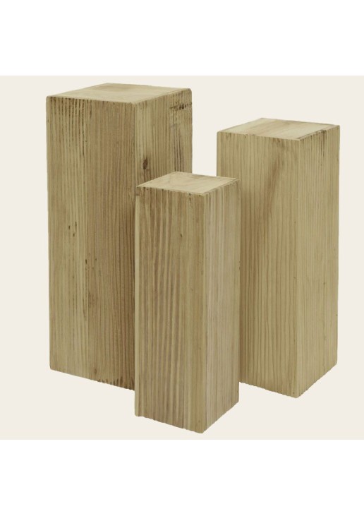 Beauty Home ΒΑΣΗ ΞΥΛΙΝΗ ΣΕΤ 3 ΤΜΧ 60εκ.70εκ. 80εκ.