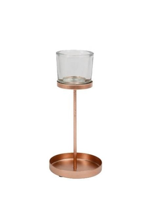 Beauty Home ΚΗΡΟΠΗΓΙΟ BILBAO ΡΟΖ ΧΡΥΣΟ 9.5 X 21.5 CM