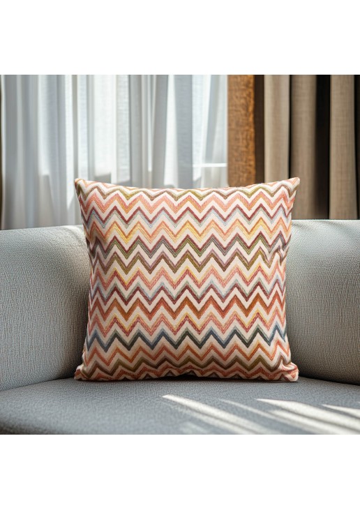 Beauty Home ΜΑΞΙΛΑΡΟΘΗΚΗ ΣΤΟΦΑ ΙΝΔΙΚΟ ΖΙΚ ΖΑΓΚ 45 x 45 cm