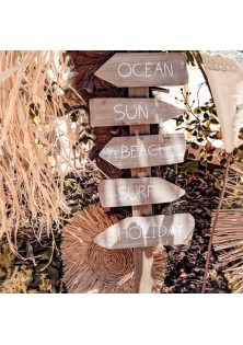 Beauty Home ΞΥΛΙΝΗ ΤΑΜΠΕΛΑ SUMMER VIBES 1.10 M X30 CM