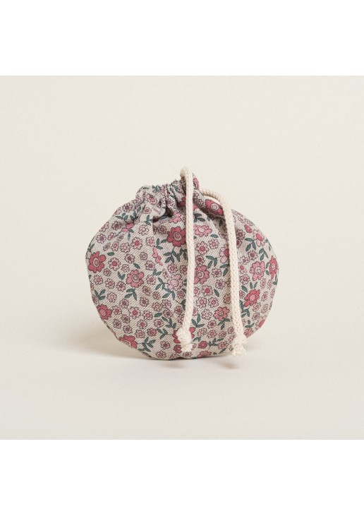 Beauty Home ΠΟΥΓΚΙ ΟΒΑΛ ΜΕ ΚΟΡΔΟΝΙ 13 x 14 cm ΡΟΖ ΜΑΡΓΑΡΙΤΕΣ