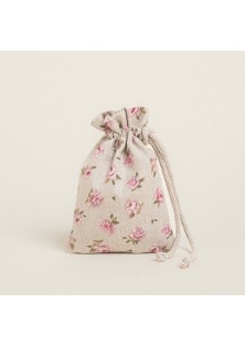 Beauty Home ΠΟΥΓΚΙ ΜΕ ΚΟΡΔΟΝΙ 12 x 17 cm ΜΙΝΙ ΦΛΟΡΑΛ ΜΠΕΖ