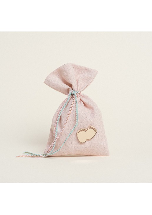 Beauty Home ΠΟΥΓΚΙ 14 x 22 cm ΡΟΖ ΧΡΥΣΟ LUREX