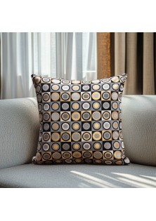 Beauty Home ΜΑΞΙΛΑΡΟΘΗΚΗ ΣΤΟΦΑ ROUND CIRCLE LUXURY 40 x 40 cm
