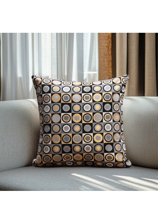 Beauty Home ΜΑΞΙΛΑΡΟΘΗΚΗ ΣΤΟΦΑ ROUND CIRCLE LUXURY 40 x 40 cm