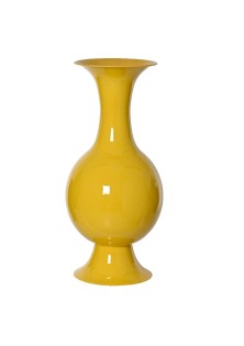 Beauty Home Μεταλλικό Βάζο Κίτρινο 77 x 39 cm