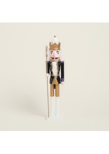 Beauty Home ΚΑΡΥΟΘΡΑΥΣΤΕΣ ΜΑΥΡΟΙ ΜΕ ΞΥΛΙΝΟ ΚΑΠΕΛΟ 25 CM