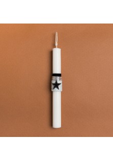 Beauty Home ΛΑΜΠΑΔΑ 25cm ΑΣΤΕΡΙ ΜΕΤΑΛΛΙΚΟ ΑΣΗΜΙ ΣΕ ΣΥΣΚΕΥΑΣΙΑ ΔΩΡΟΥ