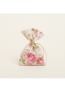 Beauty Home ΠΟΥΓΚΙ 12 x 17 cm ΦΛΟΡΑΛ VINTAGE ΜΠΕΖ ΦΟΝΤΟ