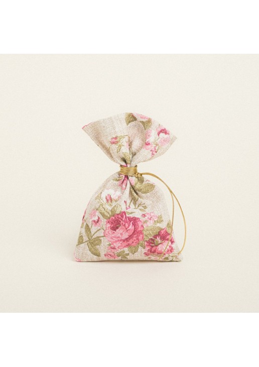 Beauty Home ΠΟΥΓΚΙ 12 x 17 cm ΦΛΟΡΑΛ VINTAGE ΜΠΕΖ ΦΟΝΤΟ