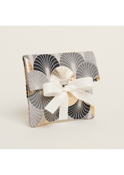 Beauty Home ΠΟΥΓΚΙ ΜΕ ΚΟΡΔΕΛΑ 12 x 17 cm ΧΡΥΣΟ ART DECO