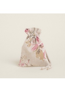 Beauty Home ΠΟΥΓΚΙ ΜΕ ΚΟΡΔΟΝΙ 12 x 17 cm ΚΛΑΣΙΚΟ ΦΛΟΡΑΛ ΜΠΕΖ