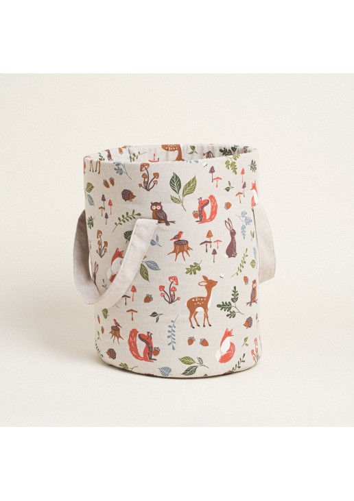 Beauty Home ΣΑΚΟΣ ΚΥΛΙΝΔΡΟΣ 43 x 30 cm FOREST WOOD ANIMALS