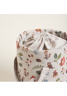 Beauty Home ΣΑΚΟΣ ΚΥΛΙΝΔΡΟΣ 43 x 30 cm FOREST WOOD ANIMALS