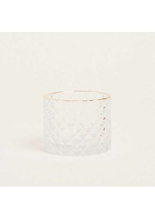 Beauty Home ΚΗΡΟΠΗΓΙΟ ΑΝΑΓΛΥΦΟ ΜΕ ΧΡΥΣΟ ΣΤΟΜΙΟ Ø7×5,5cm