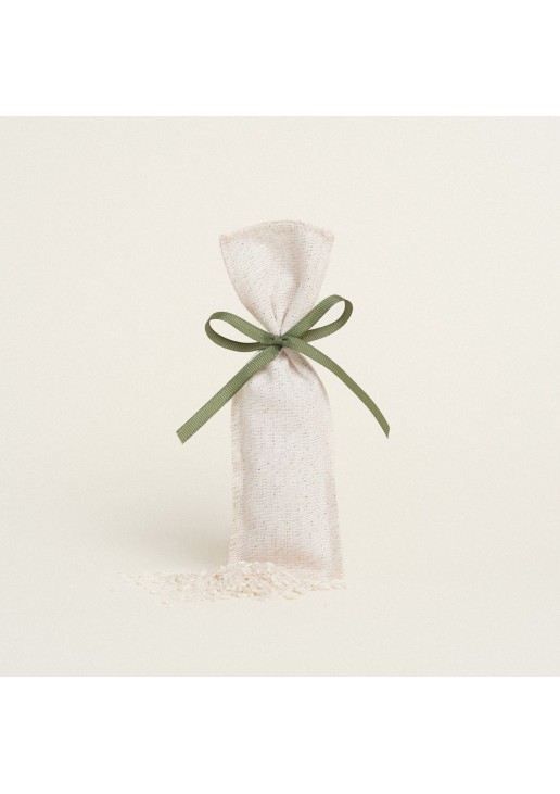 Beauty Home ΠΟΥΓΚΙ 6 x 19 cm ΕΚΡΟΥ ΧΡΥΣΟ LUREX ΜΑΚΡΟΣΤΕΝΟ