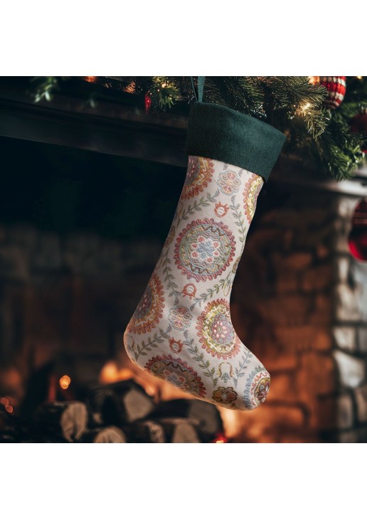 Beauty Home ΚΑΛΤΣΑ 50 x 30 CM ΣΤΟΦΑ ΙΝΔΙΚΟΙ ΚΥΚΛΟΙ