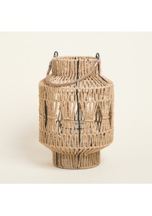 Beauty Home ΦΑΝΑΡΙ ΧΕΙΡΟΠΟΙΗΤΟ ΜΕ ΚΟΡΔΟΝΙ 36 x 24 cm