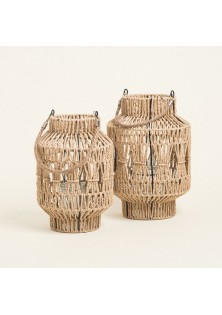 Beauty Home ΦΑΝΑΡΙ ΧΕΙΡΟΠΟΙΗΤΟ ΜΕ ΚΟΡΔΟΝΙ 36 x 24 cm