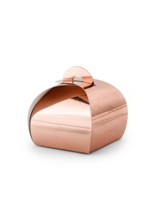 Beauty Home ΚΟΥΤΑΚΙ ΡΟΖ ΧΡΥΣΟ 6Χ6Χ5.5 CM 10 TEM