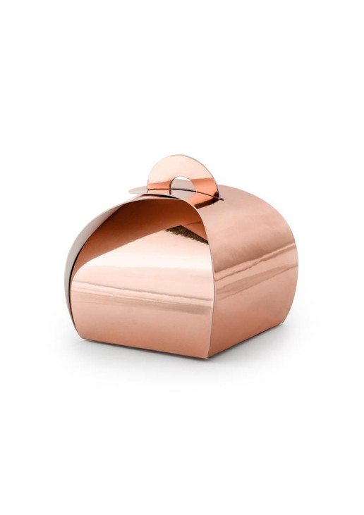 Beauty Home ΚΟΥΤΑΚΙ ΡΟΖ ΧΡΥΣΟ 6Χ6Χ5.5 CM 10 TEM