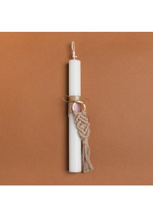 Beauty Home ΛΑΜΠΑΔΑ 25cm ΜΑΚΡΑΜΕ ΜΠΡΕΛΟΚ ΜΟΚΑ ΜΕ ΦΙΟΓΚΟ ΣΕ ΣΥΣΚΕΥΑΣΙΑ ΔΩΡΟΥ
