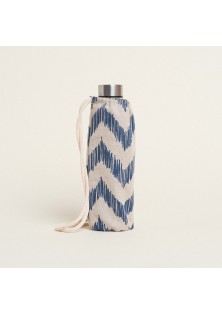 Beauty Home ΘΗΚΗ ΓΙΑ ΜΠΟΥΚΑΛΙ ΜΕ ΚΟΡΔΟΝΙ 22 x 12 cm ΜΠΛΕ ΖΙΓΚΖΑΓΚ