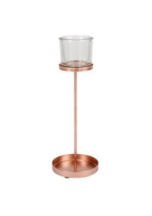 Beauty Home ΚΗΡΟΠΗΓΙΟ BILBAO ΡΟΖ ΧΡΥΣΟ 9.50 X 27 CM