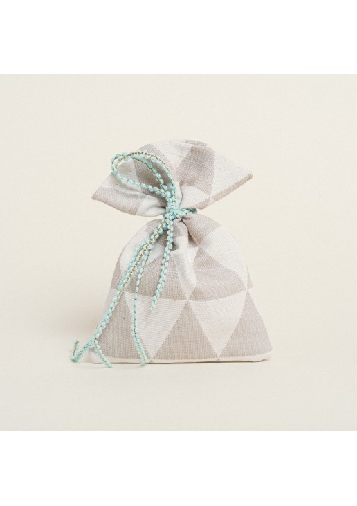 Beauty Home ΠΟΥΓΚΙ 12 x 17 cm ΖΑΚΑΡ ΤΡΙΓΩΝΟ ΡΕΤΡΟ ΜΠΕΖ