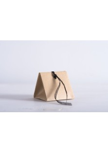 Beauty Home ΤΡΙΓΩΝΟ ΚΟΥΤΑΚΙ Εκρού 5.5 x 5.5 x 5 .5 cm