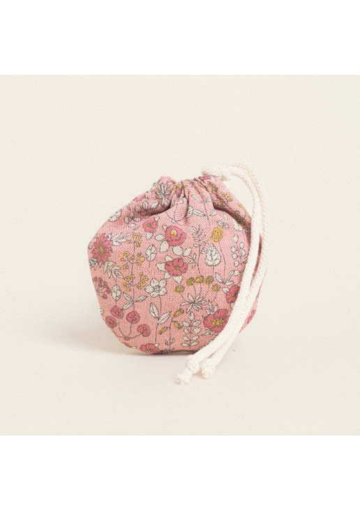 Beauty Home ΠΟΥΓΚΙ ΟΒΑΛ ΜΕ ΚΟΡΔΟΝΙ 13 x 14 cm ΣΑΠΙΟ ΜΗΛΟ ΦΛΟΡΑΛ