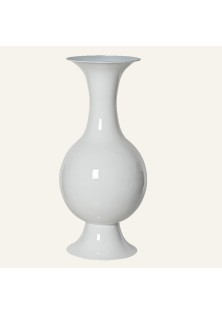 Beauty Home Μεταλλικό Βάζο Λευκό 77 x 39 cm