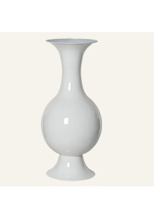 Beauty Home Μεταλλικό Βάζο Λευκό 77 x 39 cm
