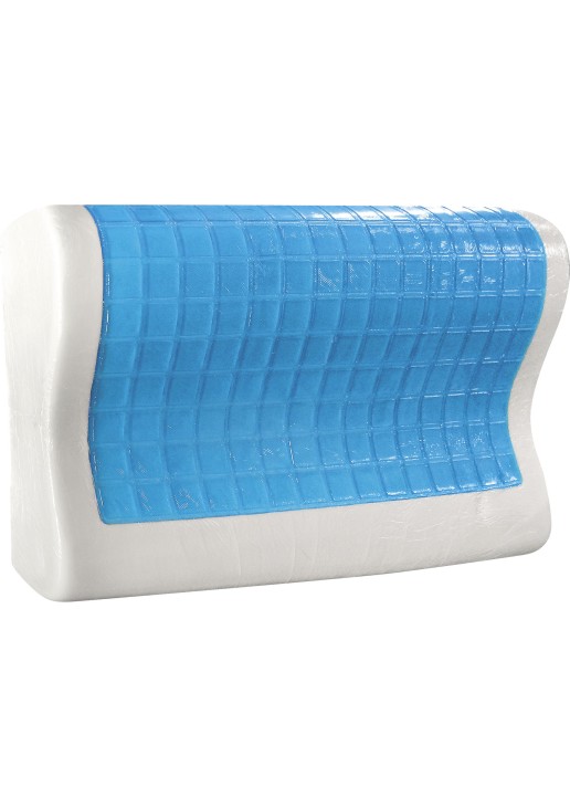 Μαξιλάρι ύπνου Gel Memory Foam Art 4028 Μέτριο 58x38x12 Λευκό Beauty Home