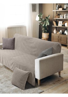 Ριχτάρι LAVIR BEIGE Ριχτάρι διθέσιου καναπέ: 180 x 250 εκ. MADI
