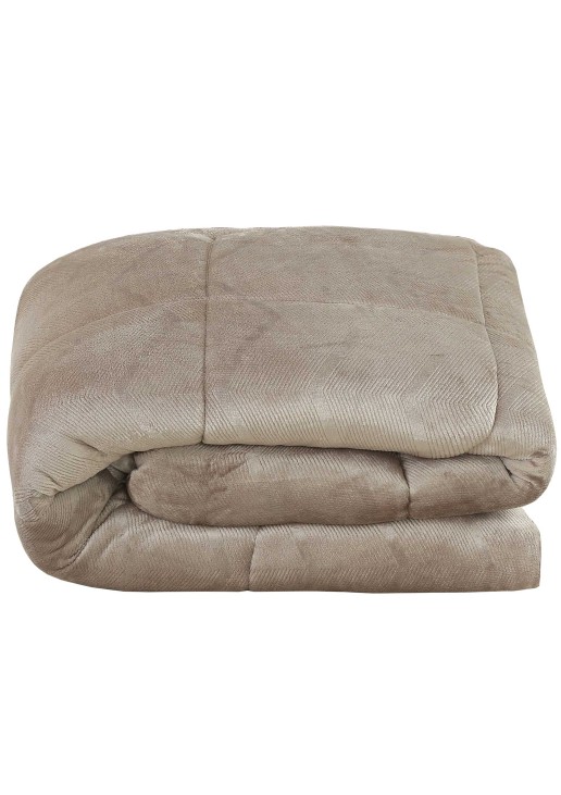 Κουβερτοπάπλωμα ALUVIA BEIGE Κουβερτοπάπλωμα υπέρδιπλο: 220 x 240 εκ. MADI