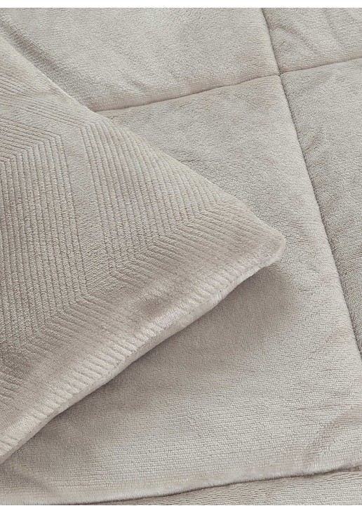 Κουβερτοπάπλωμα ALUVIA BEIGE Κουβερτοπάπλωμα υπέρδιπλο: 220 x 240 εκ. MADI