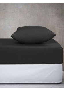 Σεντόνι ANTHRACITE MONOCHROME Σεντόνι King Size με λάστιχο: 180 x 200+30 εκ. MADI