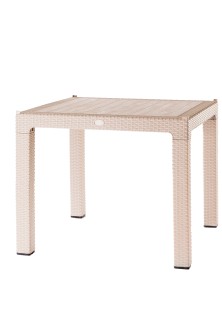 Τραπέζι Rattan BREEZE BEIGE Τραπέζι: 90 x 90 εκ. MADI