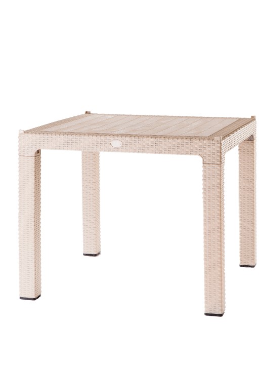 Τραπέζι Rattan BREEZE BEIGE Τραπέζι: 90 x 90 εκ. MADI