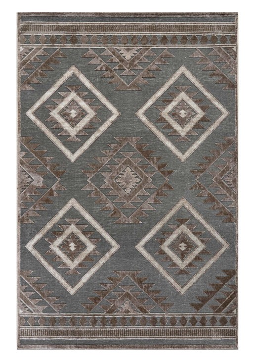 Χαλί CRYSTALLINI GREY Σετ Κρεβατοκάμαρας (67 x 140 (2) + 67 x 230 εκ.) MADI