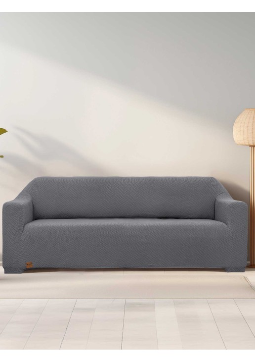 Ελαστικά καλύμματα καναπέ DYNAMIC DARK GREY Ελαστικό κάλυμμα τριθέσιου καναπέ MADI