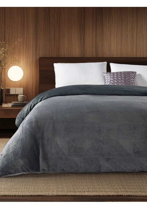 Παπλωματοθήκη EIRA ANTHRACITE Παπλωματοθήκη υπέρδιπλη: 220 x 240 εκ. MADI