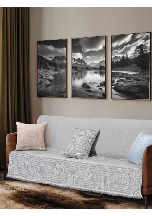 Ριχτάρι ETHEREAL GREY Ριχτάρι διθέσιου καναπέ: 170 x 250 εκ. MADI