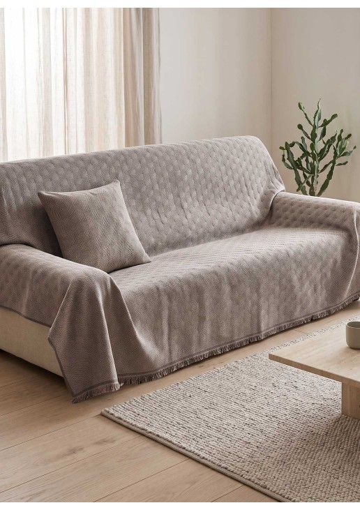 Διακοσμητικό Μαξιλάρι FACET BEIGE Διακοσμητική μαξιλαροθήκη: 45 x 45 εκ. MADI